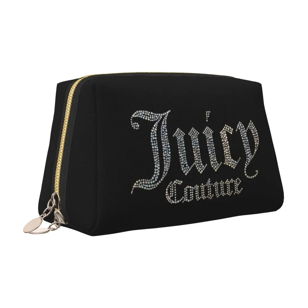 J-Juicy-C-Couture Makeup Bag Zipper Pouch Travel Cosmetic Bags Large Leather Portable Cosmetic Bag for Women