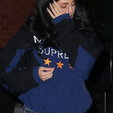Women's Lightweight Hooded Jacket with Star Graphic