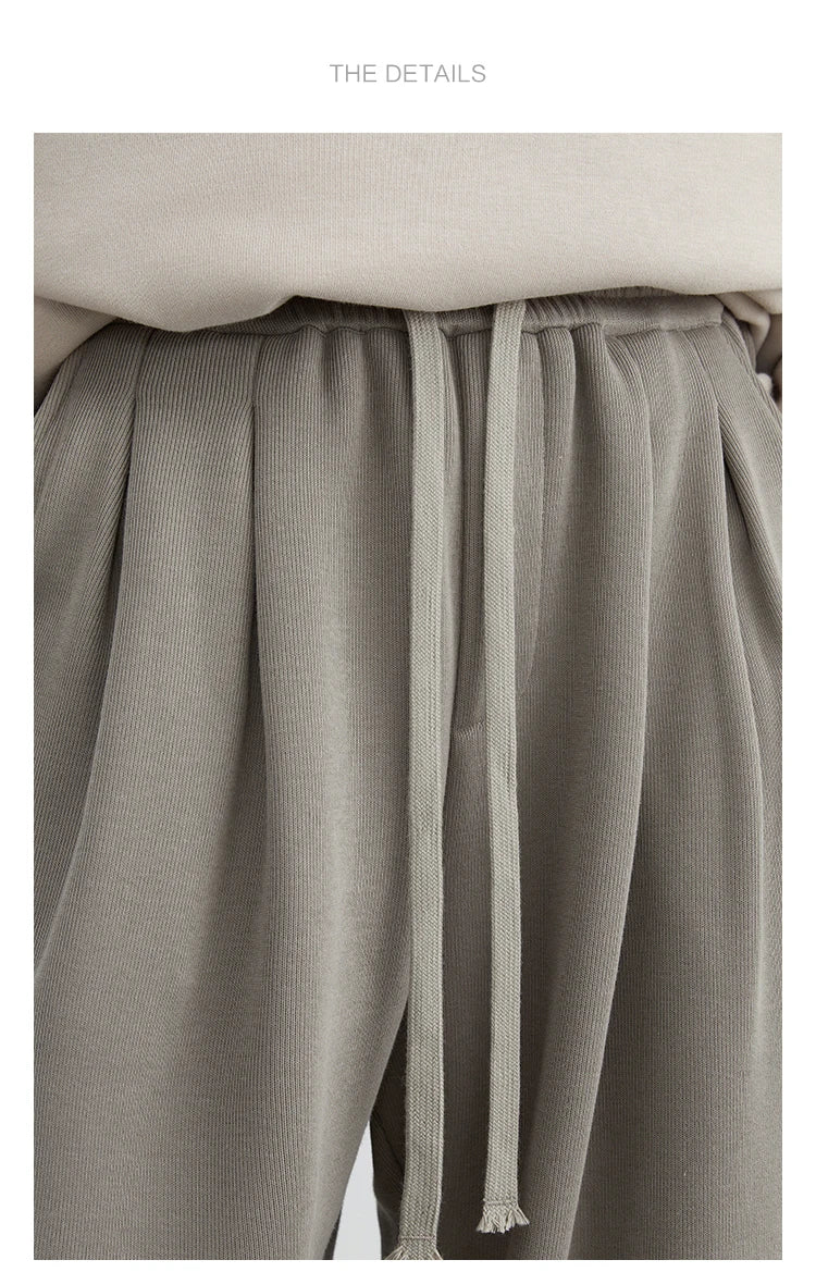 Women's High-Waisted Drawstring Wide-Leg Pants