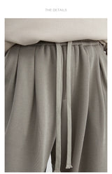 Women's High-Waisted Drawstring Wide-Leg Pants
