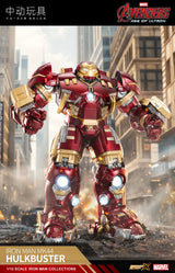 ZD Toys  Avengers Iron Man MK44 Hulkbuster Action Figure LED 1/10 36cm Tony Stark  Anniversary Memorial Model Collections Gift