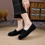 Winter Shoes Women's 2026 New Wool One-piece Women's Loafers Low Heel Fashion Casual One-Foot Slip-on Warm Ladies Shoes