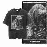 G24 Exclusive Big Size Cool Cotton Men's COOLMIND Printed Graphic T-shirt | Acid Washed Streetwear O-neck Men's Tee Tshirt
