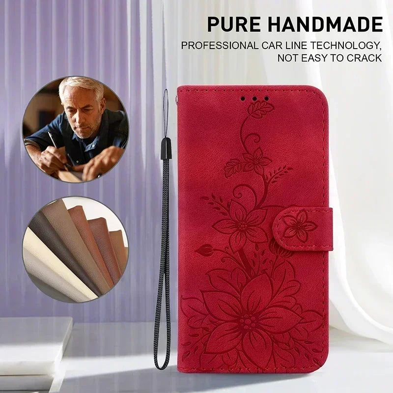 Motorola Moto Magnetic Faux Leather Wallet Phone Case