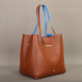 Elegant Leather Bucket Bag