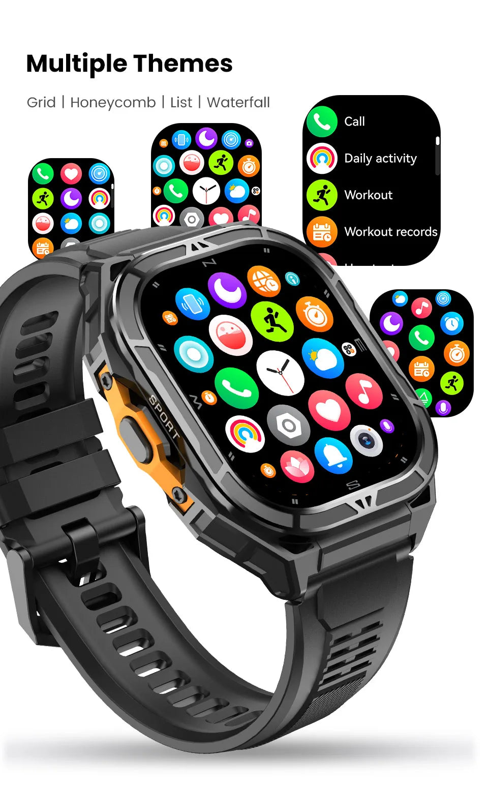 Elite AMOLED Smartwatch | Real GPS & 5 ATM Waterproof