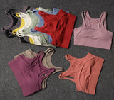 Fitness Shorts Yoga Sets Women's Tracksuit High Waist Sportswear Bra Workout Leggings Cycling Gym Shorts Sports Suit With Pocket