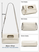 Zency Vintage Genuine Leather Handbag for Women Large Capacity Brown Crossbody Designer Shoulder Bag 2026 Summer Beige Sac Bolsa