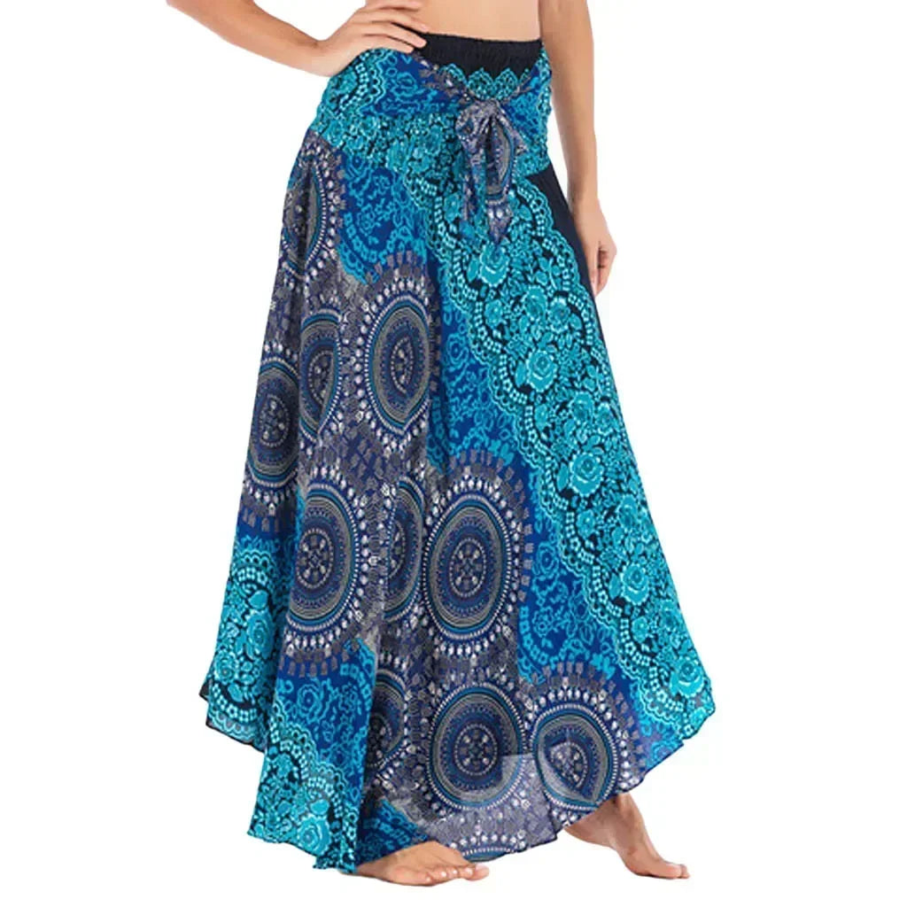 Boho Maxi Skirt – Flowy Ankle-Length Summer Skirt for Women