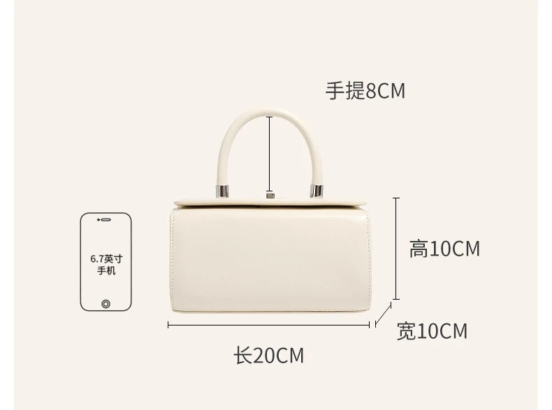 YANATARI Genuine Leather Woman Bag Shoulder Bag Handbags Ladies Crossbody Bags Luxury Designer Minimalism Bag Mini Bag White