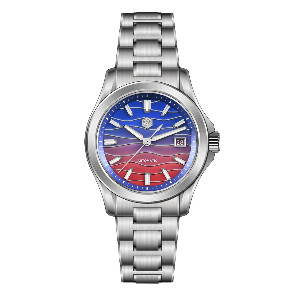 San Martin 39mm Guilloche MOP Dress Watch | Miyota 9015 | SN0150-G1