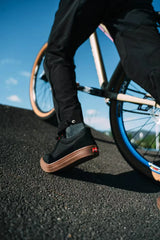 Men's Mountain Bike Flat Pedals Shoes Suitable for Downhill Climbing BMX, Lightweight, Breathable, Durable and Strong Grip
