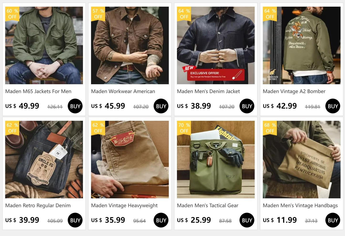 Maden Retro Heavyweight Canvas Detroit Jacket Corduroy Collar Hunting Short Zip-Up Jacket with Pockets Men's Autumn Outerwear