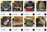 Maden Retro Heavyweight Canvas Detroit Jacket Corduroy Collar Hunting Short Zip-Up Jacket with Pockets Men's Autumn Outerwear