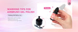 Saviland 12-Color Airbrush Gel Nail Polish Set