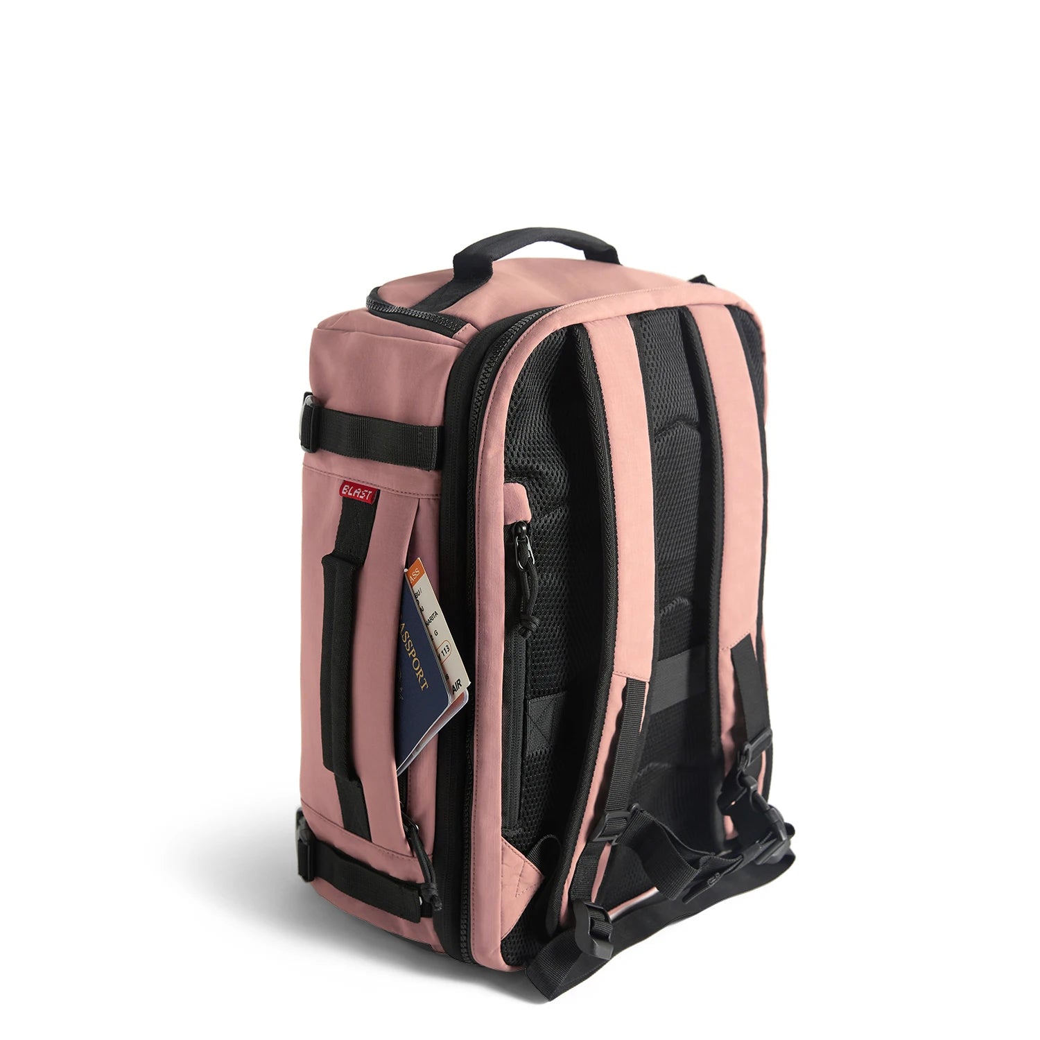 BAGSMART Men Women Travel Backpack with Shoe Compartment Airplane Compression Backpack Waterproof Anti‑theft Cabin Bag