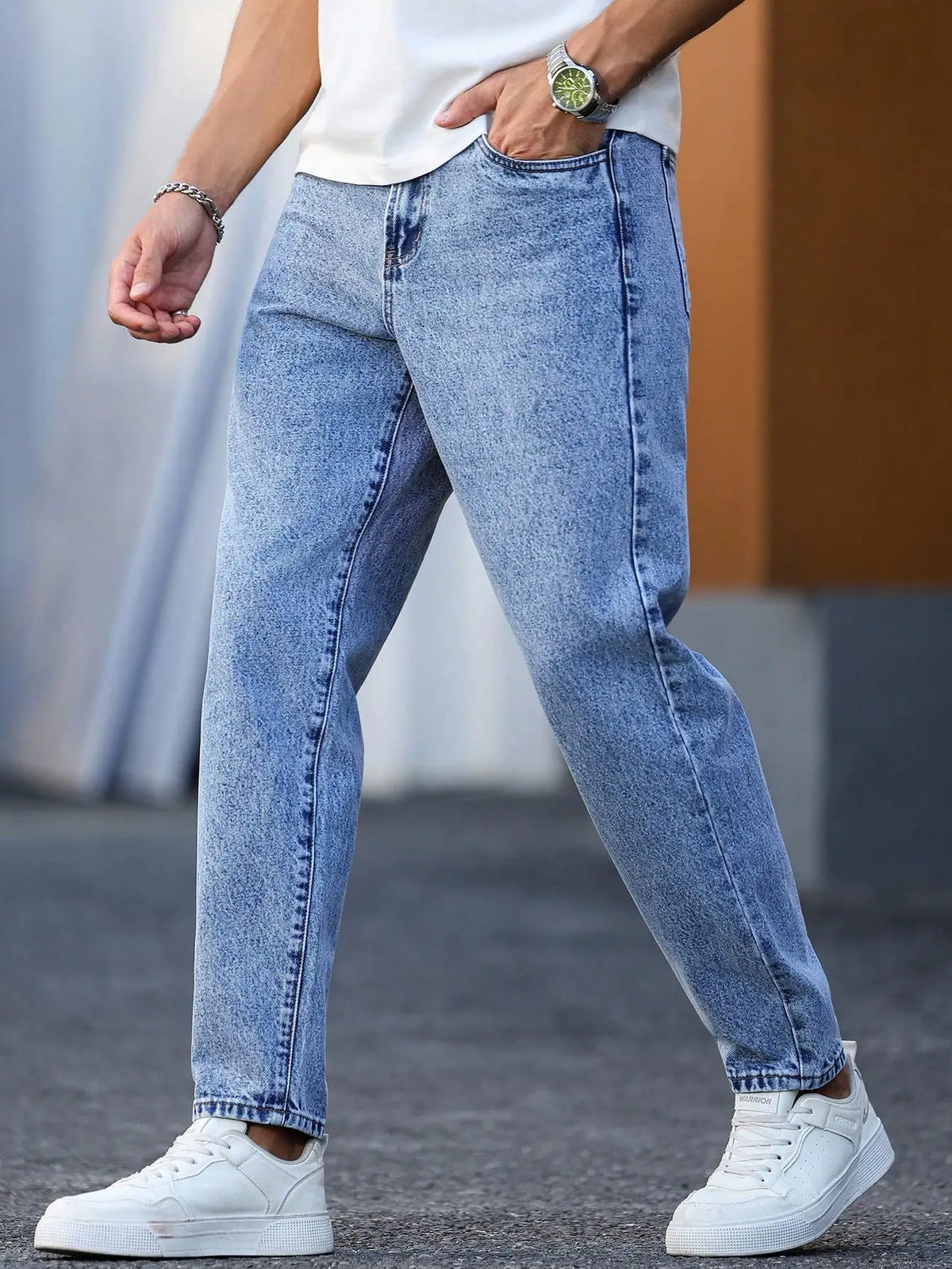 Men's Light Blue Slim Fit Jeans