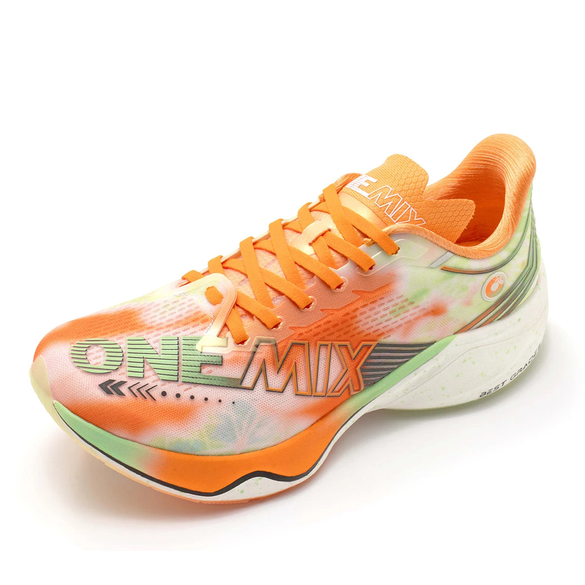 ONEMIX Nylon Carbon Plate Racing Running Training Shoes Men Full-length Shock Absorption Sports Carbon Plate Walking Sneakers