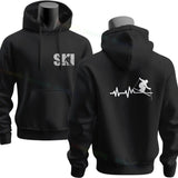 Men's Ski & Snowboard Graphic Hoodie for Fall and Winter