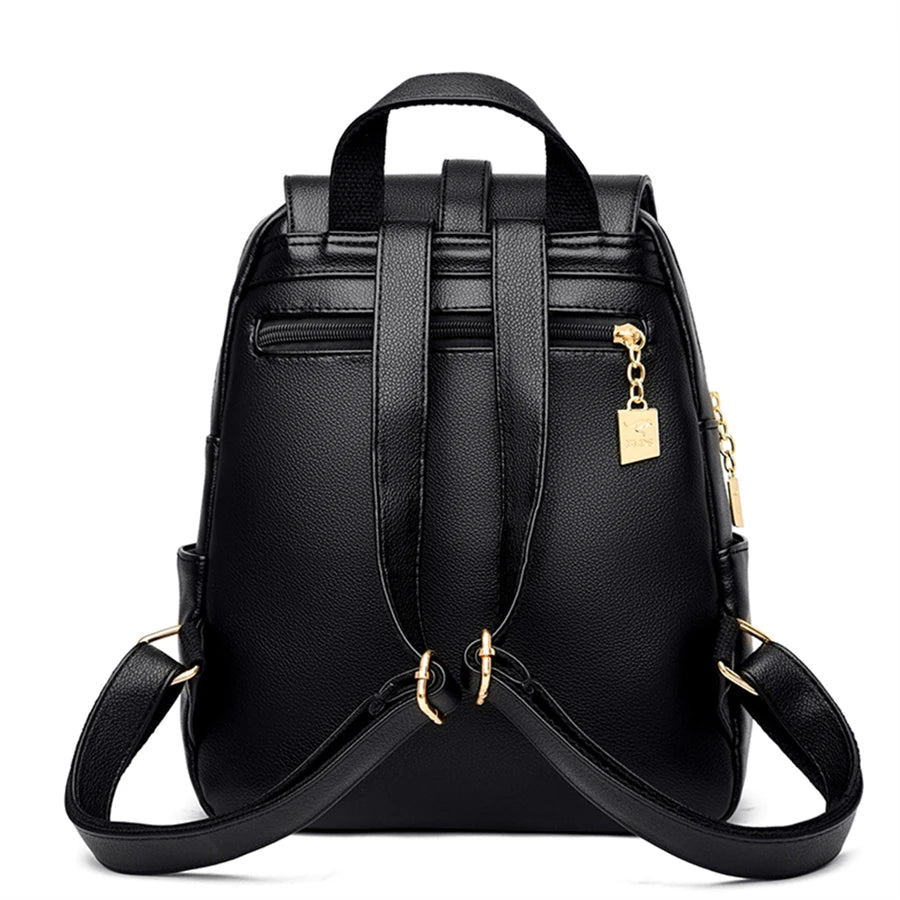Luxury Vintage Leather Backpack
