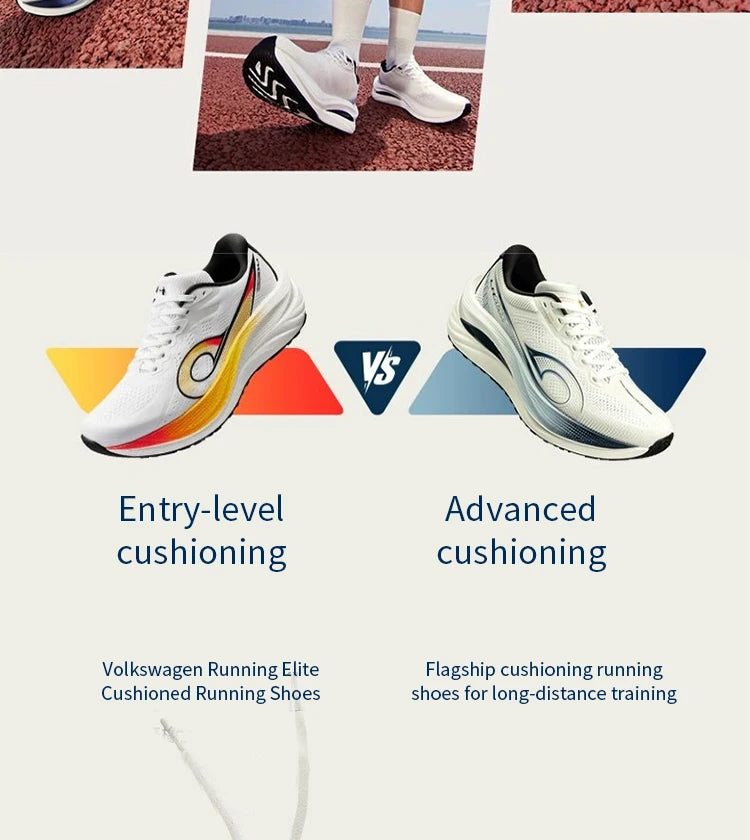 QIAODAN LH 600 Max Men's Running Shoes Breathable Sport Shoes 2026 Thick-soled Lightweight Jogging Sneakers QXB023254214R