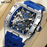 Luxury Automatic Skeleton Watch – Waterproof Silicone Sport Wristwatch