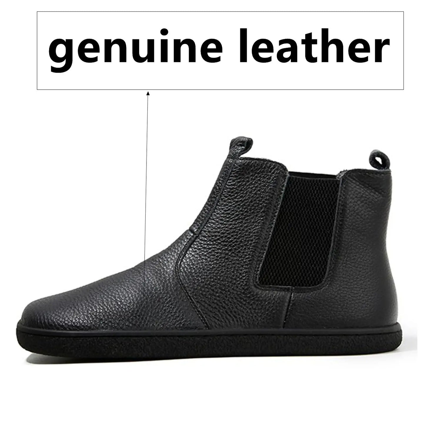 Men’s Barefoot Leather Chelsea Boots