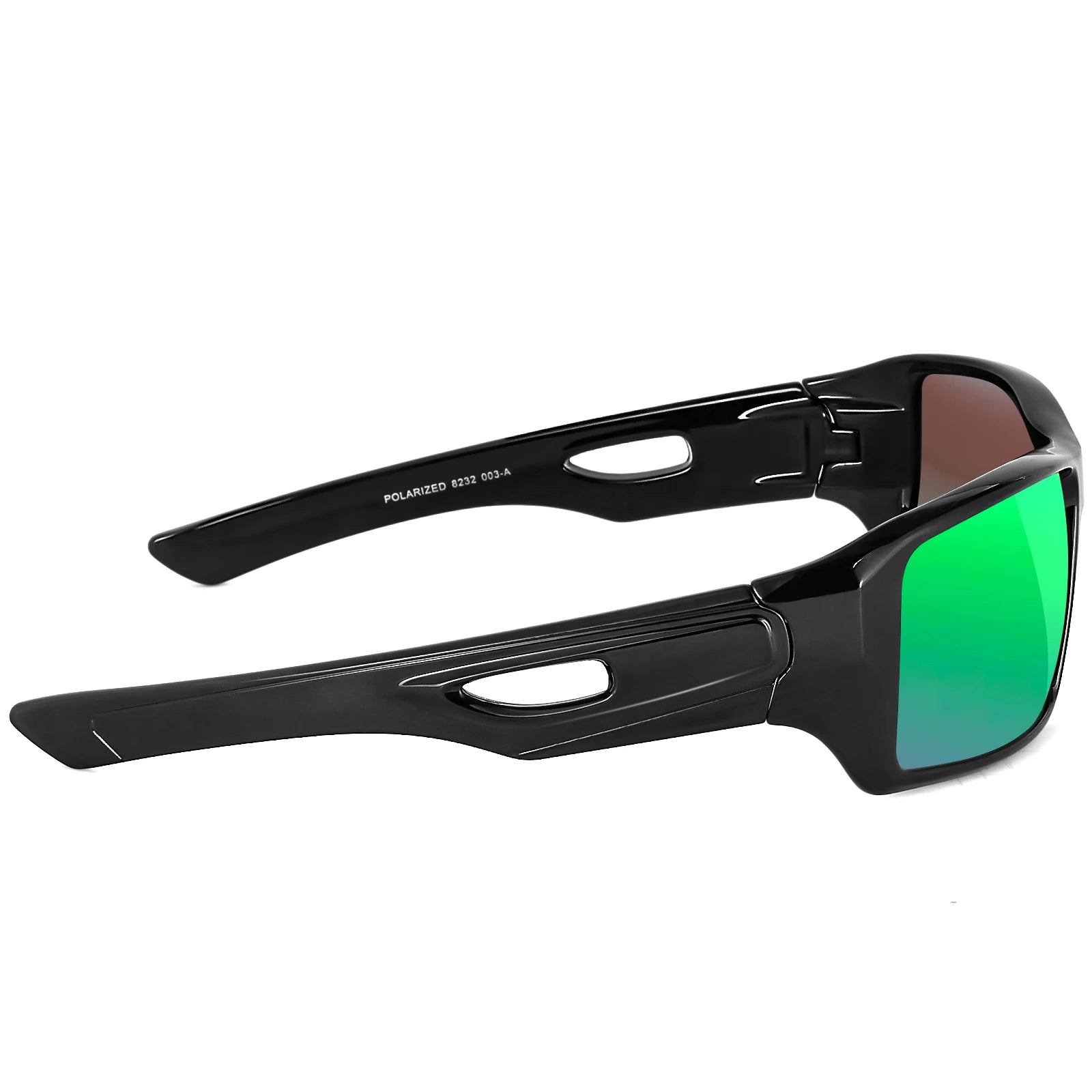 MAXJULI Polarized Sunglasses Wrap Around Sports Sunglasses for Big Wide Heads Men Women UV400 Sun Glasses 8232