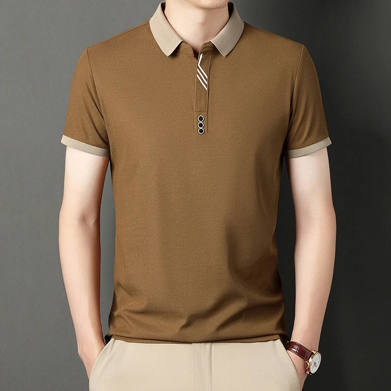 Men's Classic Solid Polo Shirt | Everyday Elegance