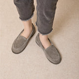 Winter Shoes Women's 2026 New Wool One-piece Women's Loafers Low Heel Fashion Casual One-Foot Slip-on Warm Ladies Shoes