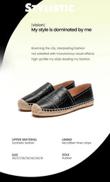 CHCH Women's Handmade Hemp Flat Beach Shoes