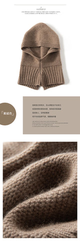 Luxe 100% Cashmere Knitted Beanie & Scarf Set