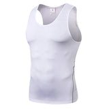Compression Shirts Men Tummy Control Shapewear Compression Shirt Flat Belly Abdomen Slimming Vest Waist Trainer Fitness Workout