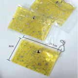 Transparent Laser Star Card Bag Mini Cute Wallet for Women Credit Card Holder Purse