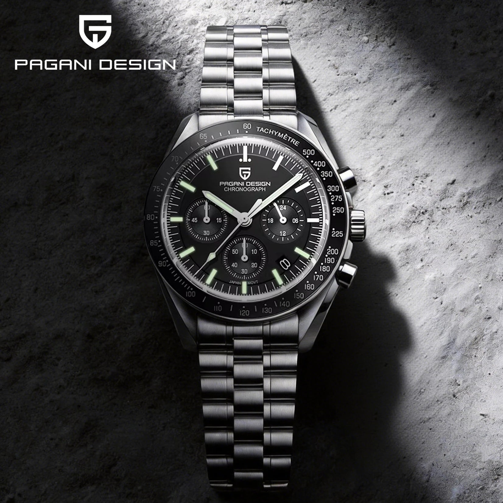 PAGANI DESIGN 2026 New Men's Watches Top Luxury Quartz Watch For Men Auto Date Speed Chronograph AR Sapphire Mirror Wrist watch