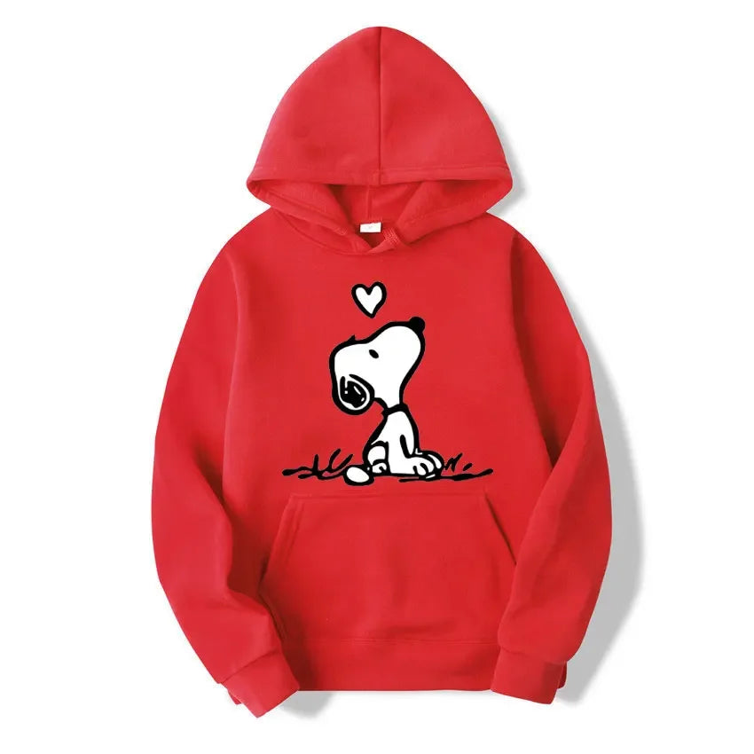 Retro Snoopy Cartoon Pullover Hoodie
