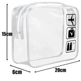 1/3pcs Transparent Zipper Makeup Bag Organizer Box Men Women Travel Clear Cosmetic Bag Waterproof Toiletry Wash Make Up Bags