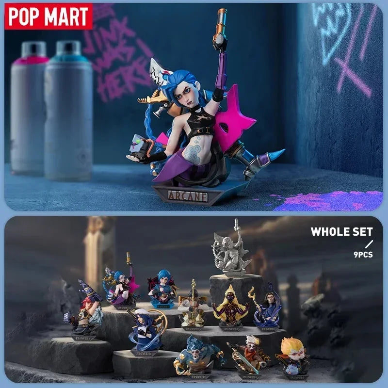 POP MART League of Legends: Arcane Series Blind Box Toys Kawaii Anime Action Figure Caixa Caja Surprise Mystery Bag Toy