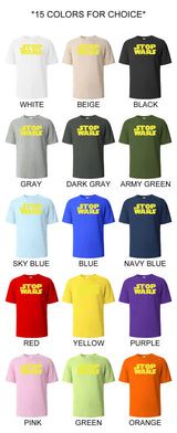 Stop Wars Graphic Cotton T-Shirt