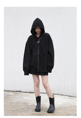 Women’s Relaxed Longline Zip-Up Hoodie