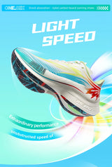 ONEMIX 2026 Summer Mesh Carbon Plate Running Shoes Men Women Light Rebound Cushion Non Slip Marathon Racing Sneakers