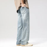 Men's Light Blue Straight-Leg Jeans