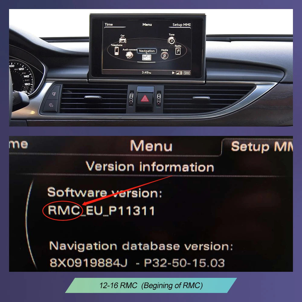 Road Top Wireless CarPlay & Android Auto for Audi A6/A7 2012–2018