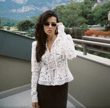 Summer Elegant Lace Hollow Out Party Blouse