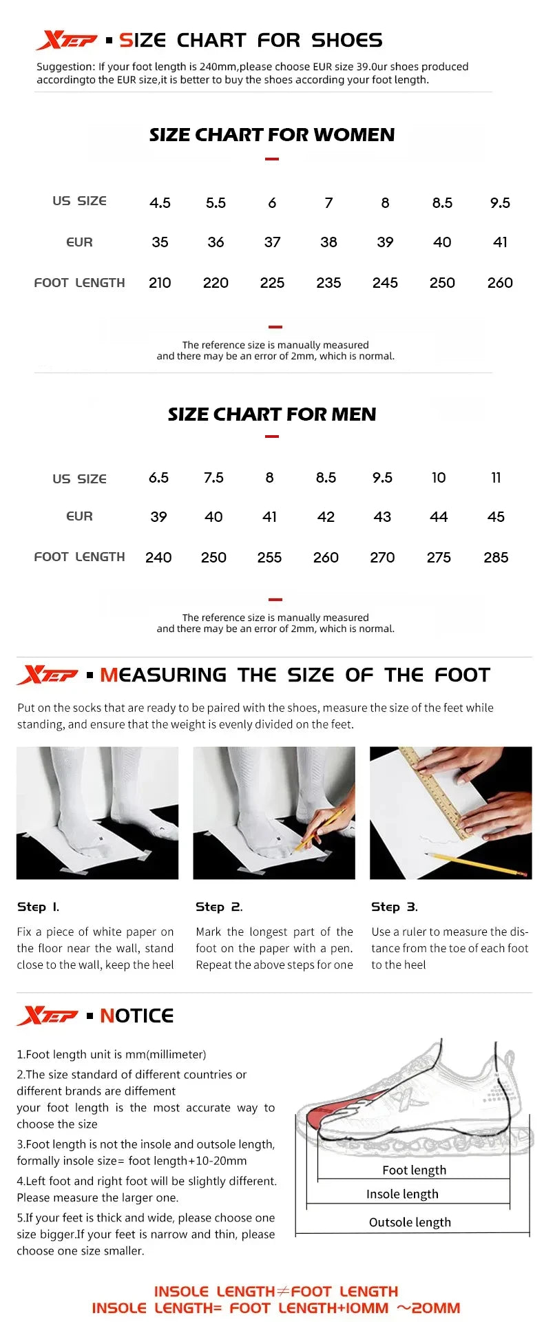 Xtep 2000km 3.0 Running Shoes Soft Universal Sneakers Cushioning Training Jogging Wear-Resistant Lightweight 875119110032