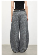CHIC VEN New Women Jeans Loose Casual High Waist Wide Leg Denim Pants Paisley Female Trousers Spring Autumn 2026