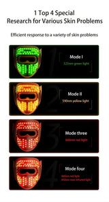 320 LED Beads Facial Photon Beauty Mask 4D Silicone Red Light Photon Skin Rejuvenation Anti Wrinkle Anti Acne Facial Beauty care