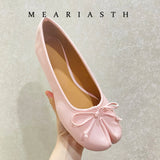 Women's Split-Toe Bow Loafers | Elegant Flat Pumps