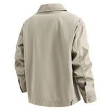 Oversize Loose Men's Denim Jacket Autumn 100% Cotton High Quality Casual Coats Fashion Hip-Hop Rock Streetwear Comfort Outerwear
