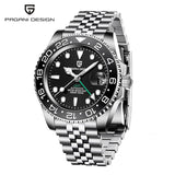 New 1662 PAGANI DESIGN GMT Automatic Watch 40mm Men's Wristwatch Top Brand 100M Waterproof Mechanical Wristwatches for Men Cloc